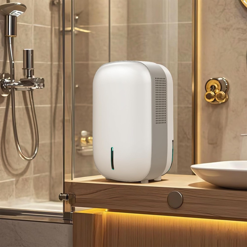 Mini Dehumidifier for Small Bathroom. Quiet. Auto Shut-OFF. Power Off Memory....