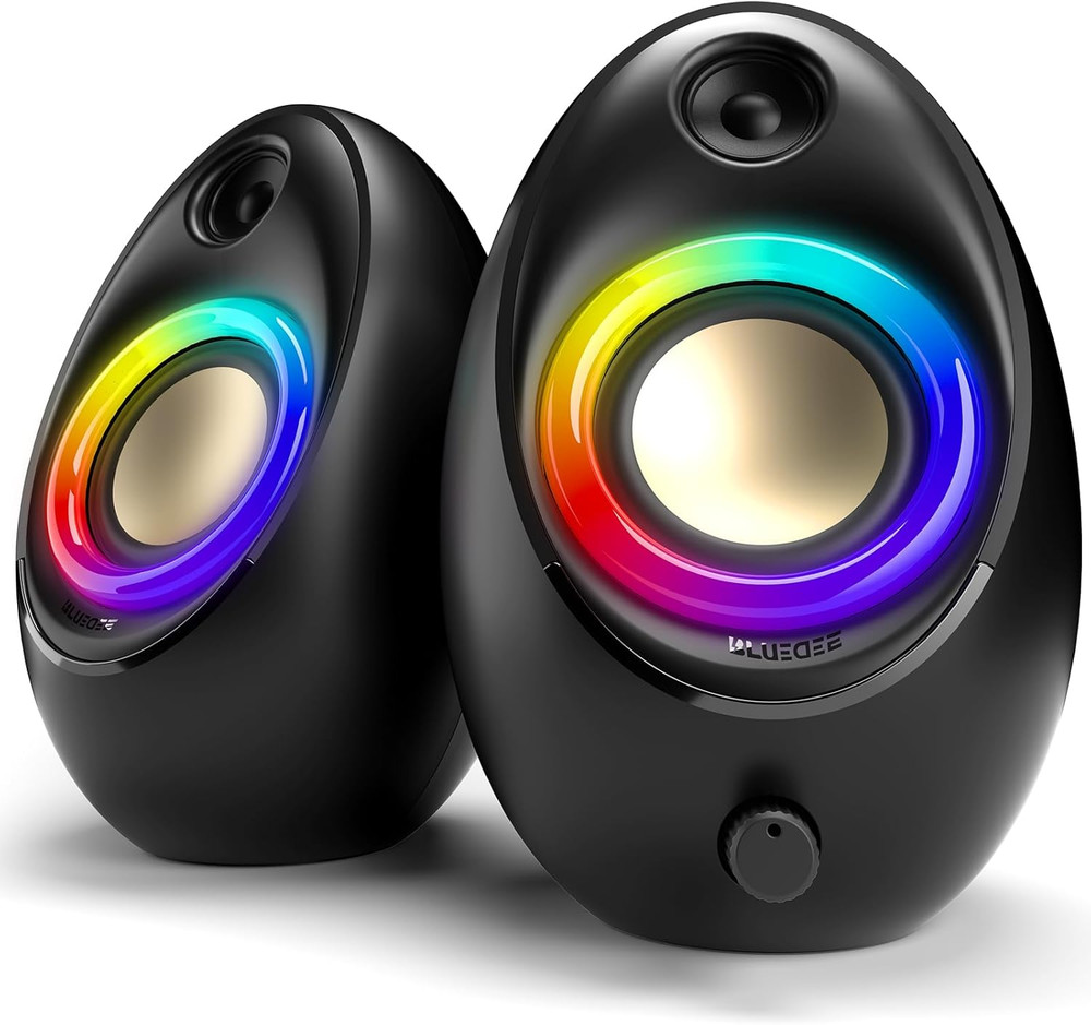 Bluedee Computer Speakers for Desktop PC, 20W Peak Power Bluetooth 5.4 USB/USB-C
