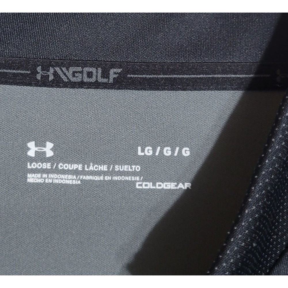 Under Armour Golf Black Ribbed Quarter Zip Pullover