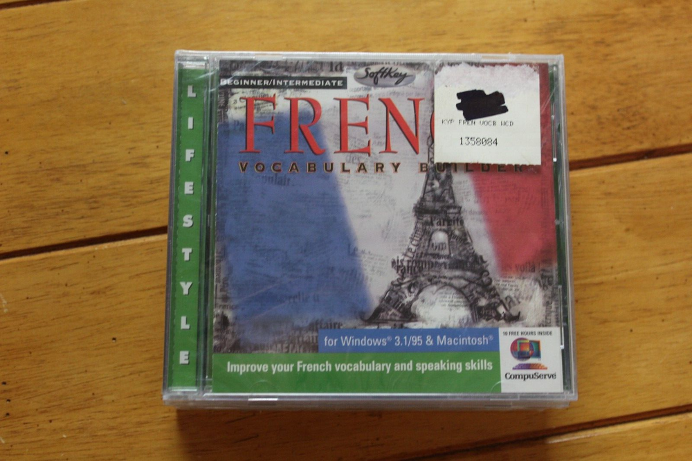 Beginner Intermediate French Vocabulary Builder For Windows & Mac CD Rom [171]