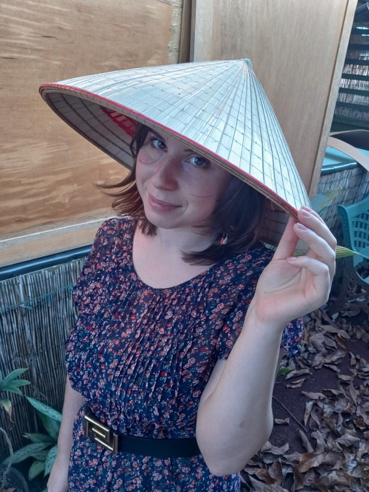 Bamboo straw hat Vietnameese Style
