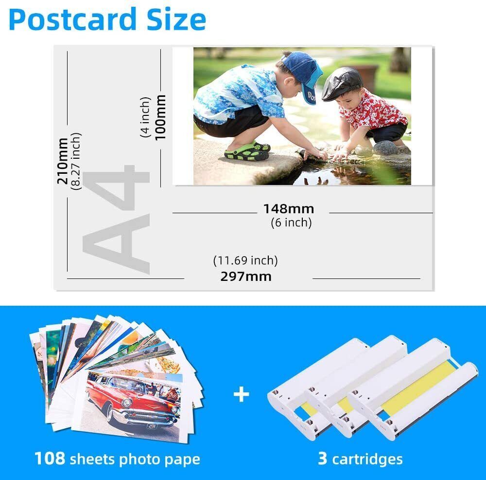 Canon KP-108IN RP-108IN INK Cartridge for Selphy CP1300 CP1200 CP1000 CP910 Lot