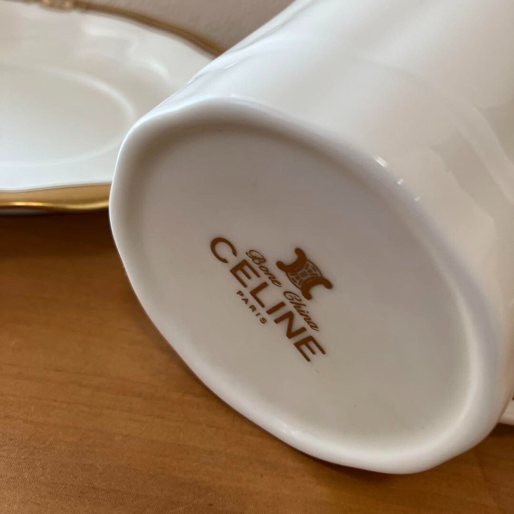 CELINE Cup Saucer Pair Set #3