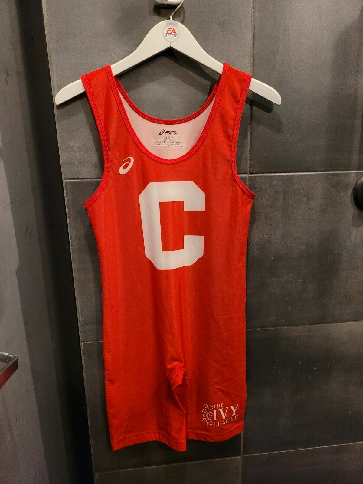Cornell University wrestling Team singlet suit Brand New Ivy League Asics Large
