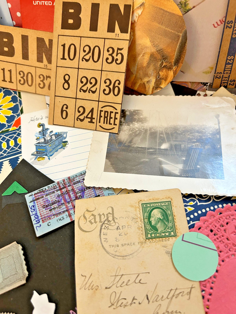 Junk Journal, scrapbooking, Collage Paper Ephemera Kit