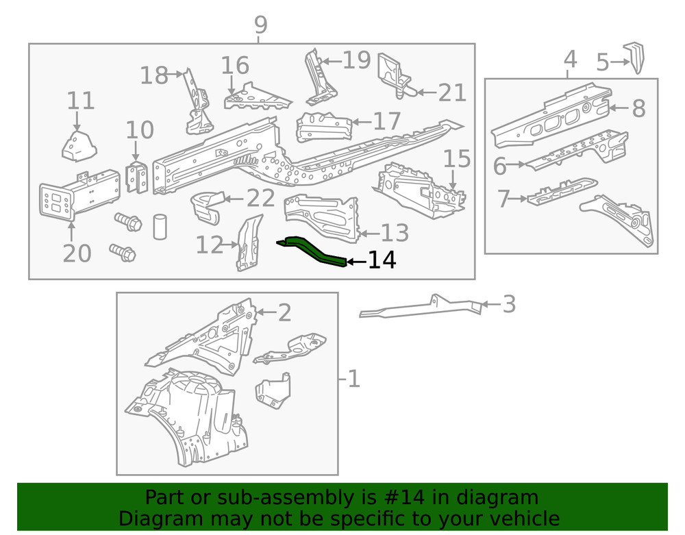 Genuine GM Extension Panel 84660958