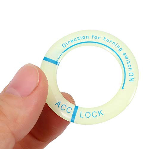 Ignition Switch Decoration Ring,Luminous Night Ignition Switch Button Cover