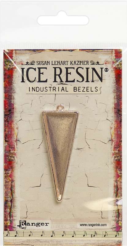 Ice Resin Industrial Bezel Collection Rose Gold Triangle-Medium