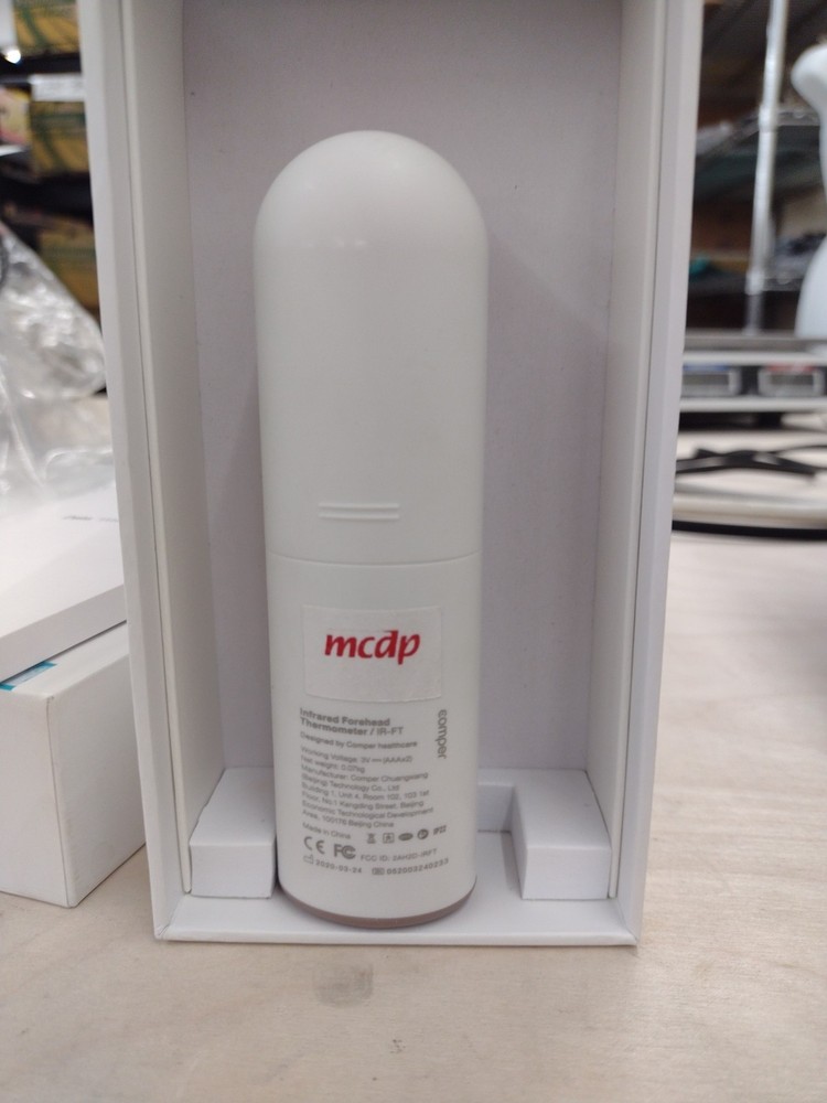 Comper Non Contact Thermometer, with Smart App, Bluetooth Connection, Good Cond.