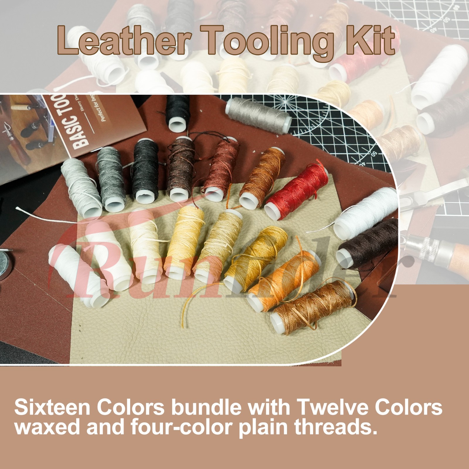 Leather Tooling Kit Craft Tools Leather Working Kit with Cutting Mats Crafts