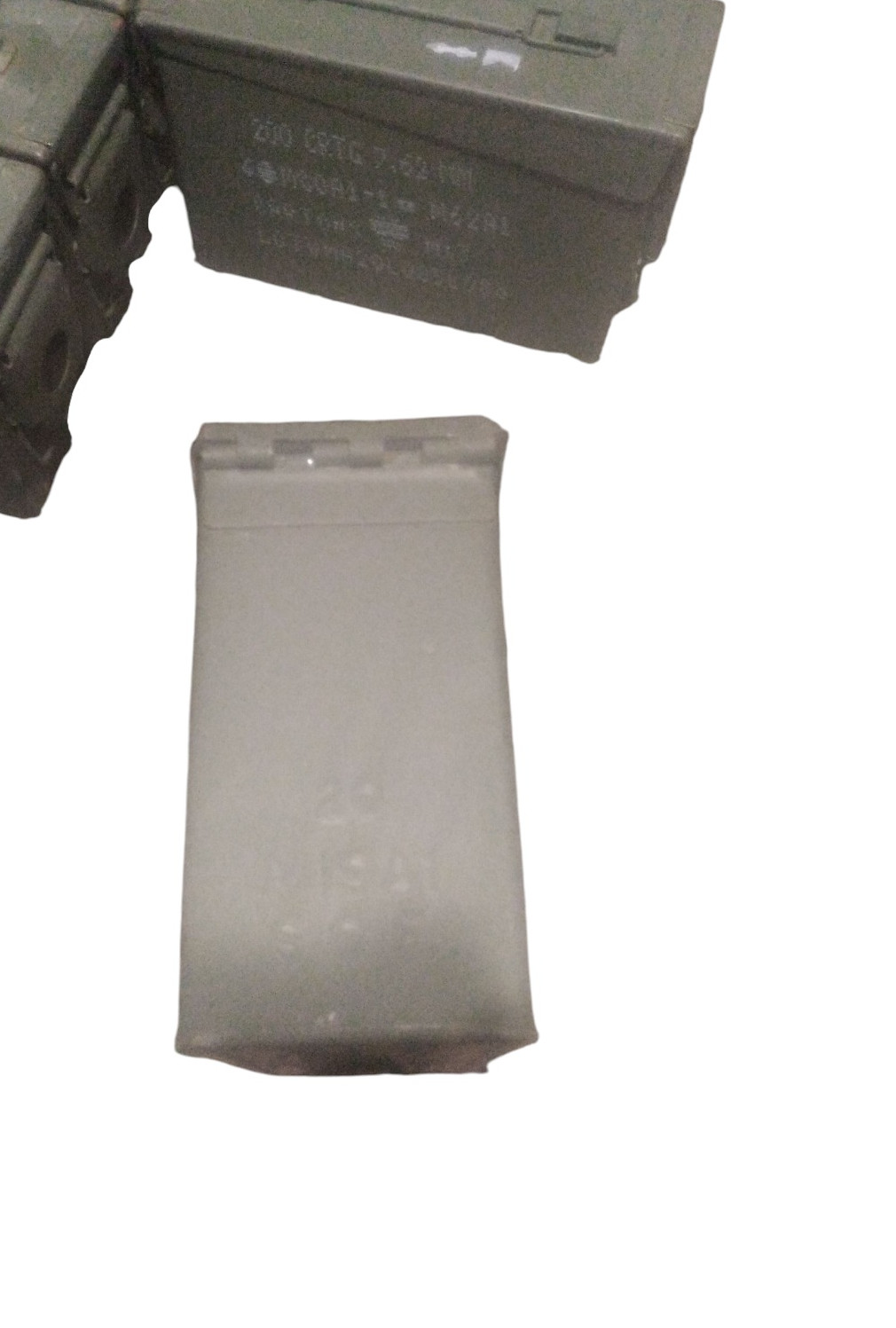 Set of 8 Genuine Military Metal M19A1 30 Caliber 7.62mm Ammo Cans Good Seals