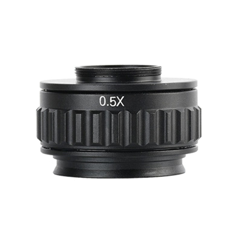 C-Mount Adapter Lens Microscope Adapter Trinocular Stereo Microscope 0.35X/0.5X
