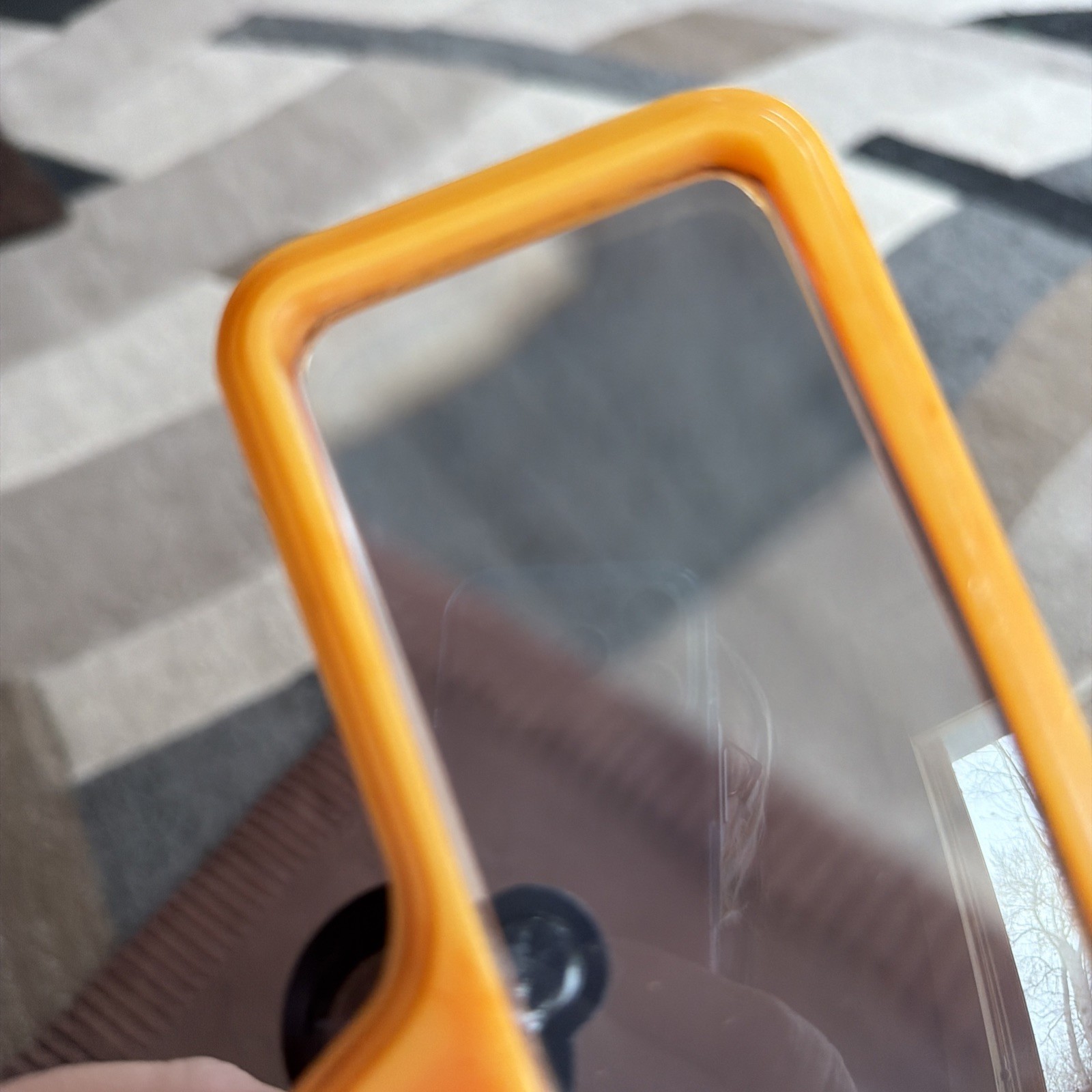 Vtg. Bausch & Lomb Light Butterscotch Art Deco Faux? Bakelite Magnifying Glass