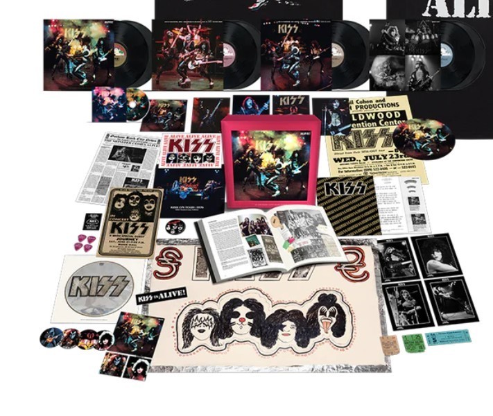 KISS Alive! 50th Anniversary Super Deluxe 8LP Box Set & BONUS SOLO LP NM-