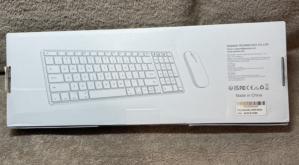 Bluetooth Keyboard and Mouse Combo for Mac, SKM64-2