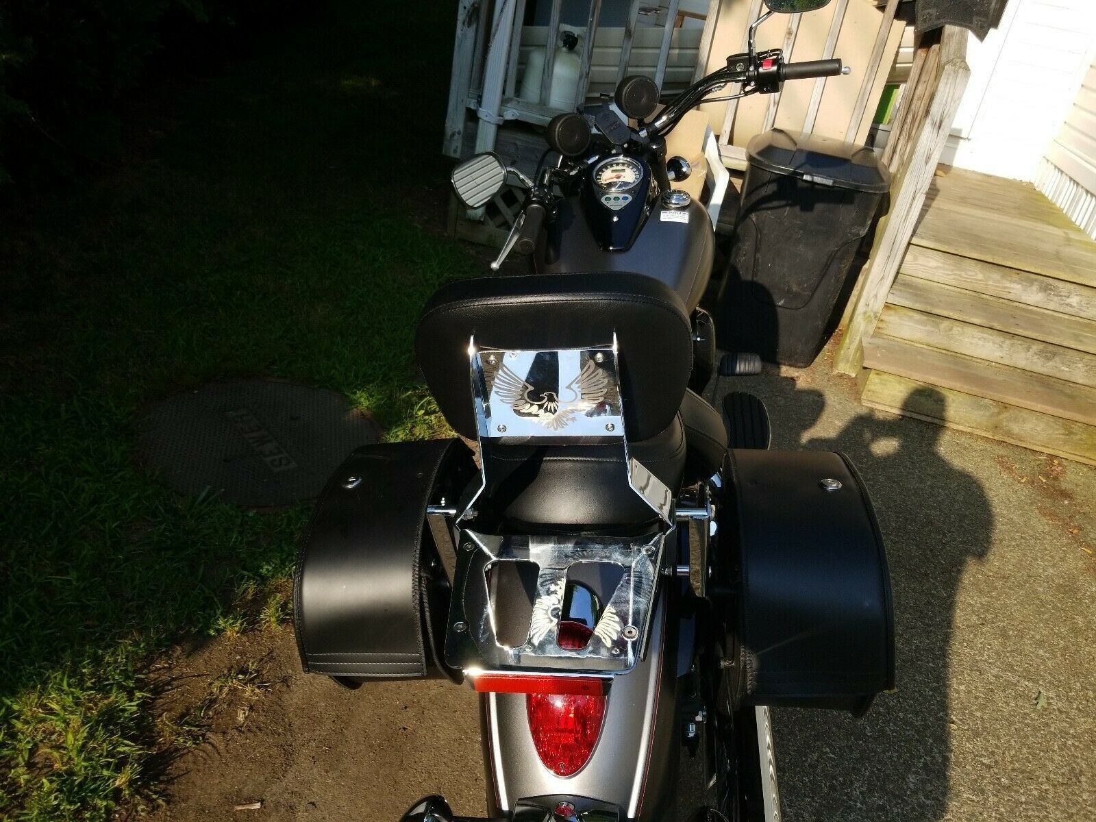 Sissy Bar Backrest & Luggage Rack Kawasaki Vulcan 900 Classic & Custom 09 to 25