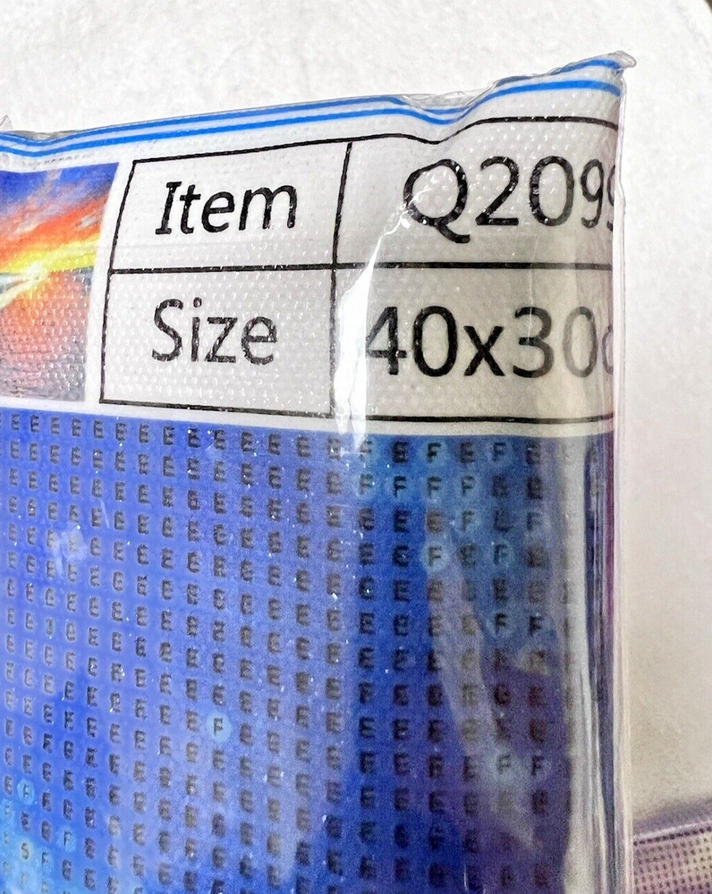 Diamond Art Complete Kit Unopened Ocean Lapping The Shore Q2099