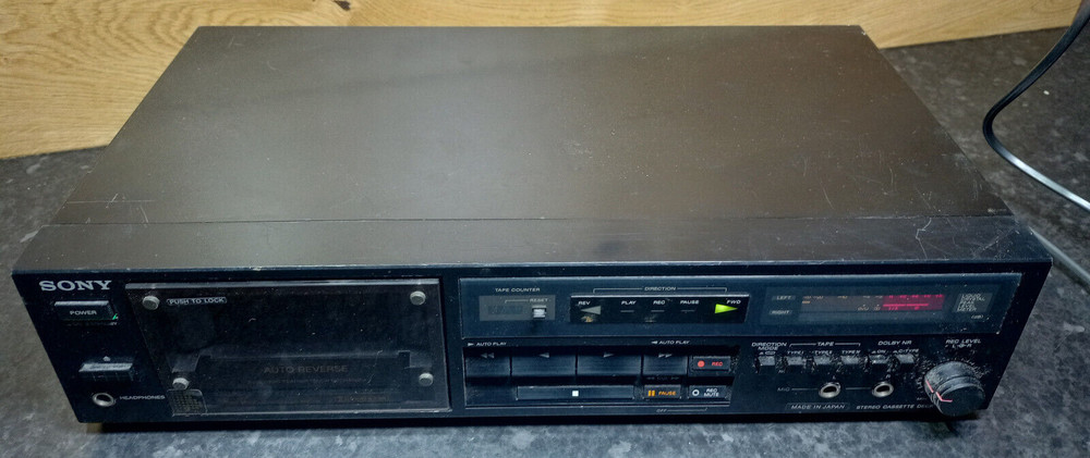 Vintage Sony TC-R302 Stereo Cassette Deck - Read description