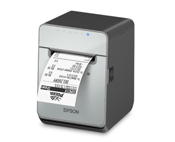 EPSON, TM-L100 Linerless Sticky Receipt Printer. USB-A & Ethernet Interface.