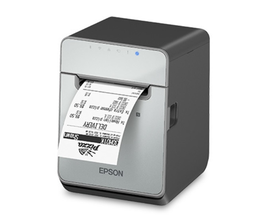 EPSON, TM-L100 Linerless Sticky Receipt Printer. USB-A & Ethernet Interface.