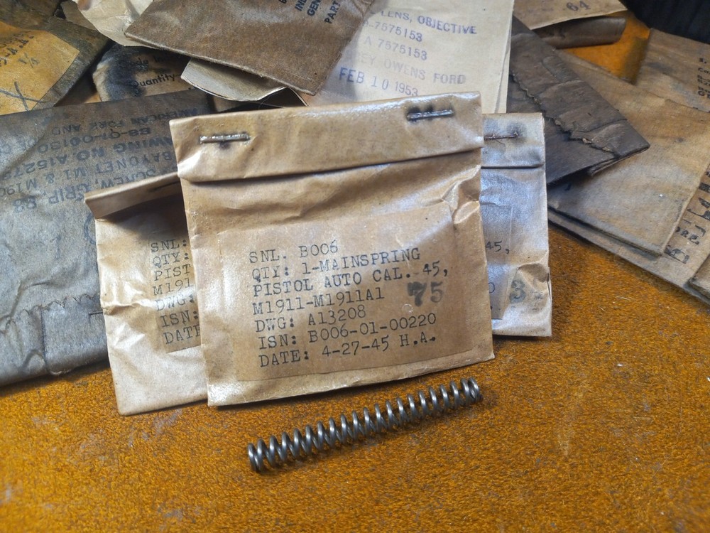 1911 1911A1 Colt Hammer Main Spring USGI NOS Original