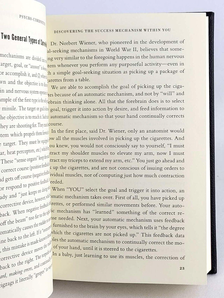 PSYCHO-CYBERNETICS by Maxwell Maltz Leather Bound Classic Deluxe Edition NEW