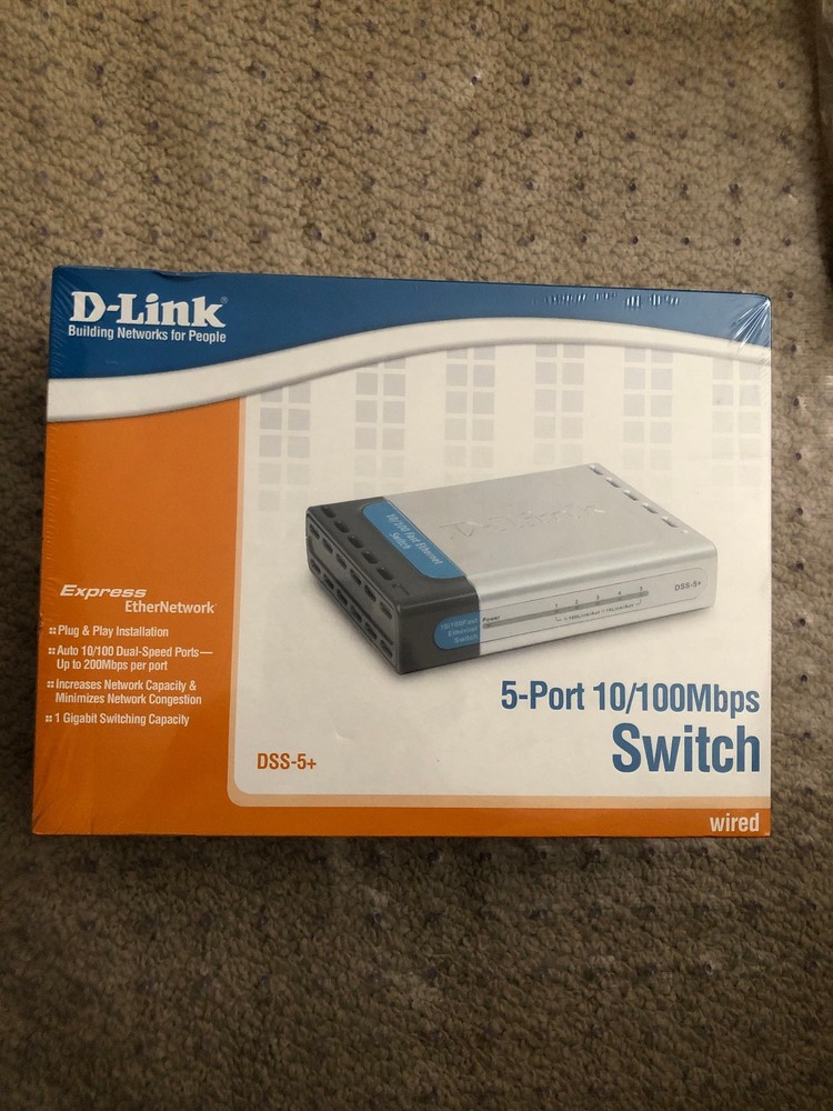 D-Link DSS (DSS5+) 5-Ports External Switch