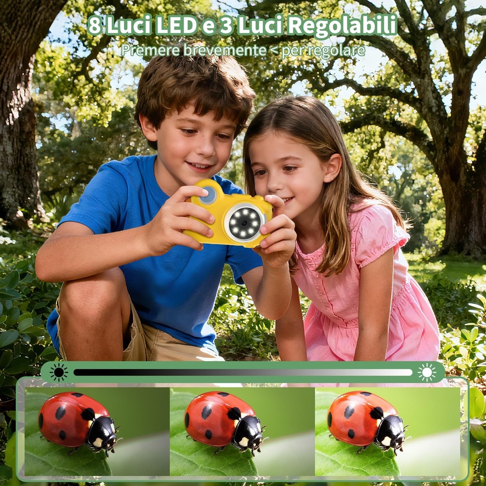 2 in 1 Microscope for Kids & Video Camera, 1000X Digital Microscope with 2.0"...