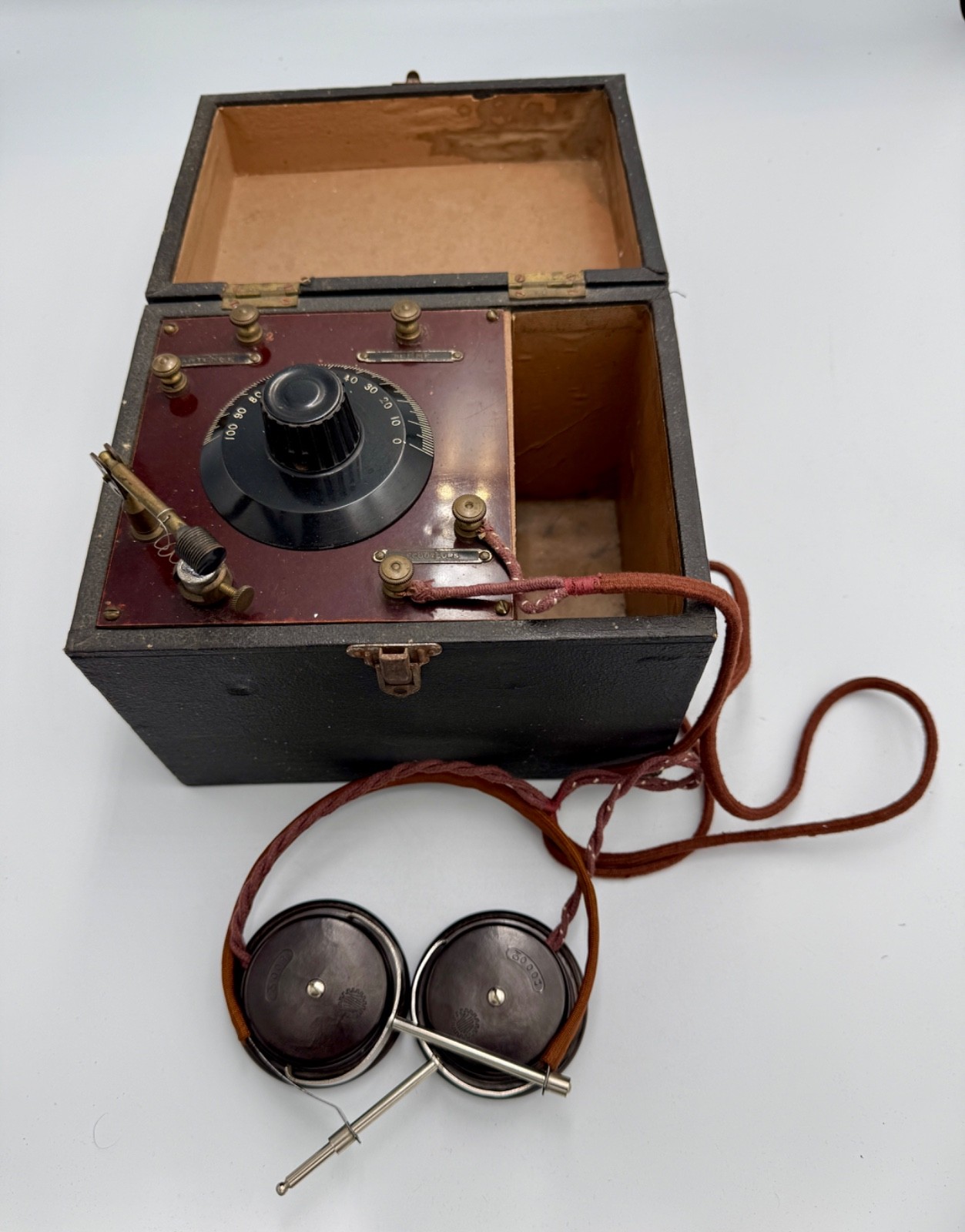 RARE MILDE-BAYARD FRENCH CRYSTAL RADIO c1925