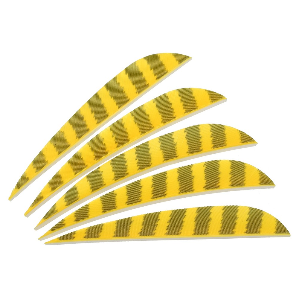 Arrows Vanes 10 Pack 4 Inch Arrow Feather Right Wing, Yellow