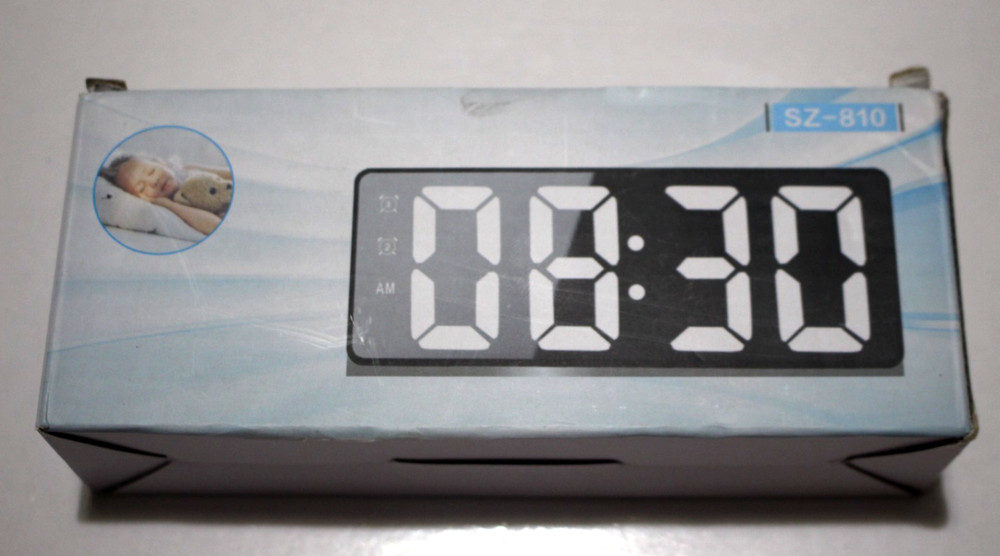 LED CLOCK SZ-810 BLACK