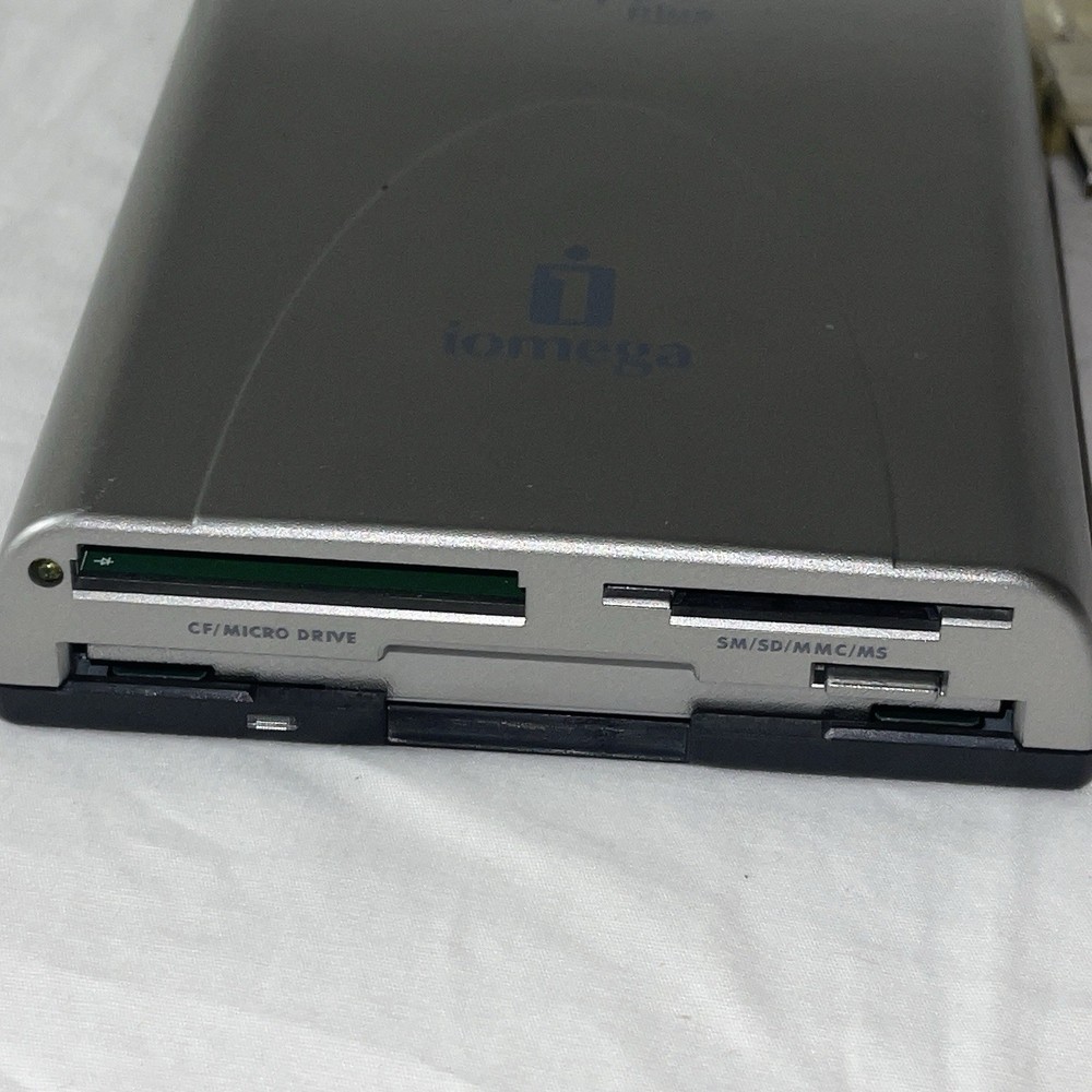 Iomega Floppy Plus USB External Drive CF SD MMC MS Card Reader Tested Works