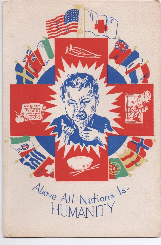 1948 Junior Red Cross Dinner Menu & Program at San Francisco with Great Cover