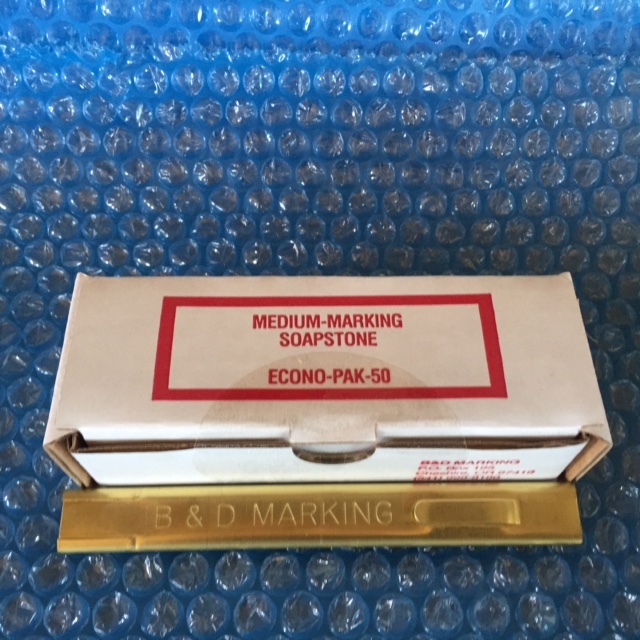 Mediium Marking Soapstone 1/16" econo pack (50 sticks) & Solid Brass holderMB-50