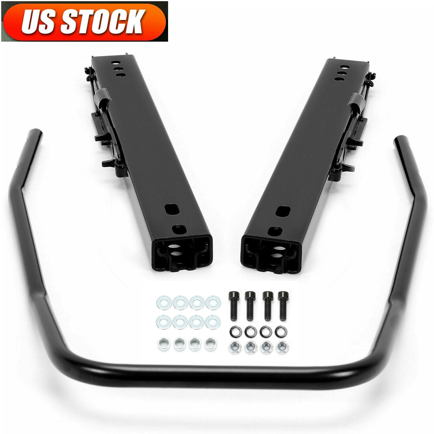 Universal Sliders Dual Locking Racing Bucket Seat Mounting Brackets Base Rail