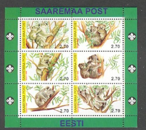 ESTONIA 1998 Cuddly KOALAS Boy Scout Emblems