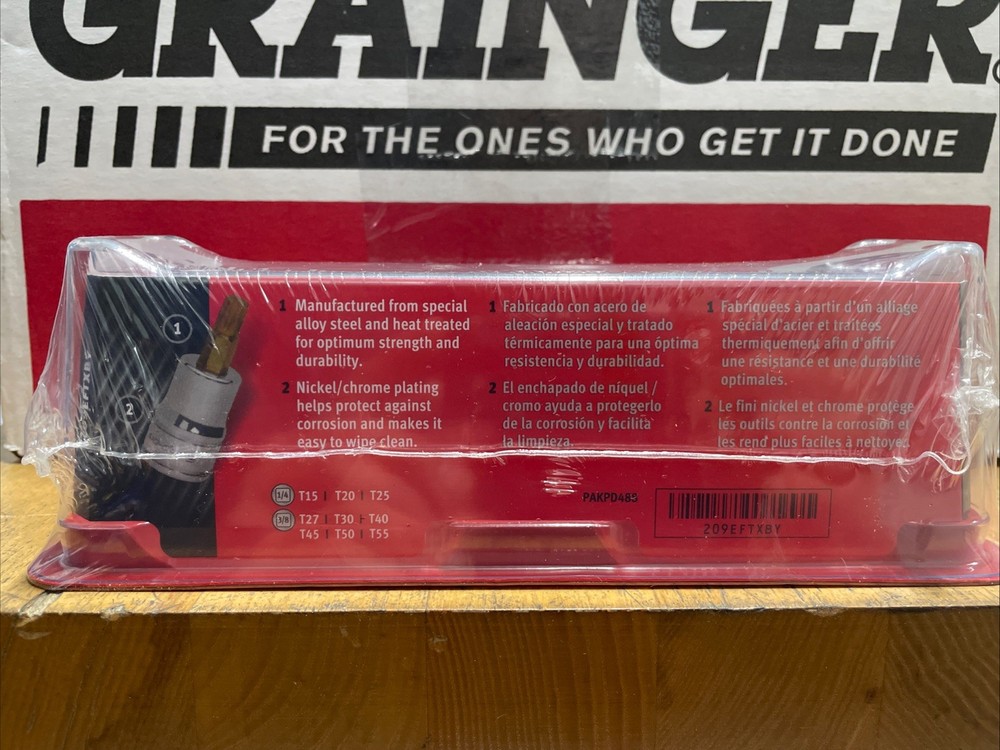 9 pc Combination Drive TORX® Bit Heavy-Duty Removal Socket Set