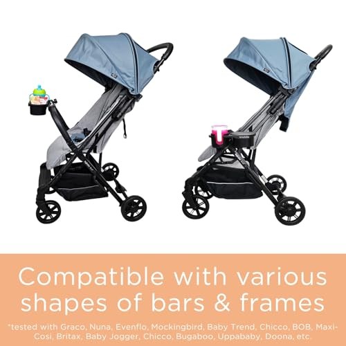 Universal Stroller Snack Tray Attachment | Stroller Cup Holder Flap Top