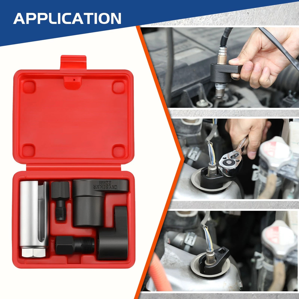 5pcs 22mm Sensor Oxygen Socket Thread Repair Chasers O2 Sensor Tool 1/2" 3/8"