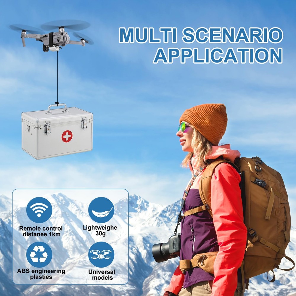 Universal Drone Airdrop System Compatible with
