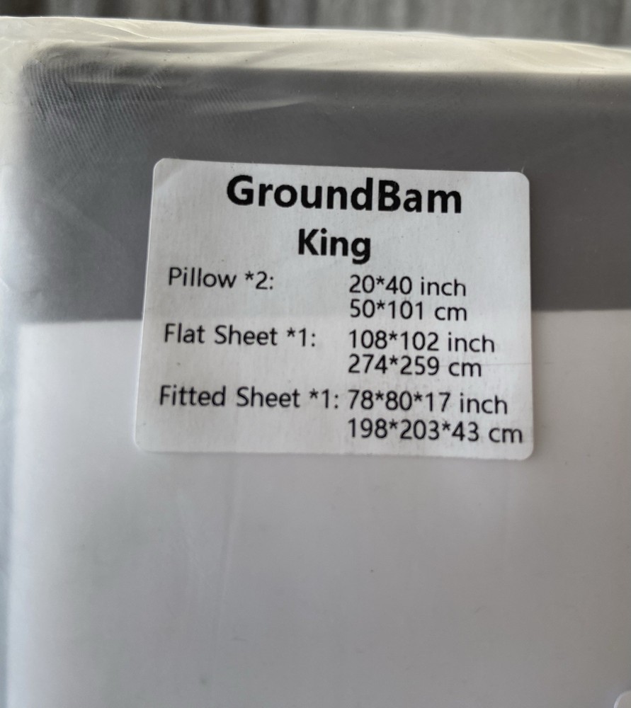 GroundBam King Size Bed Sheets