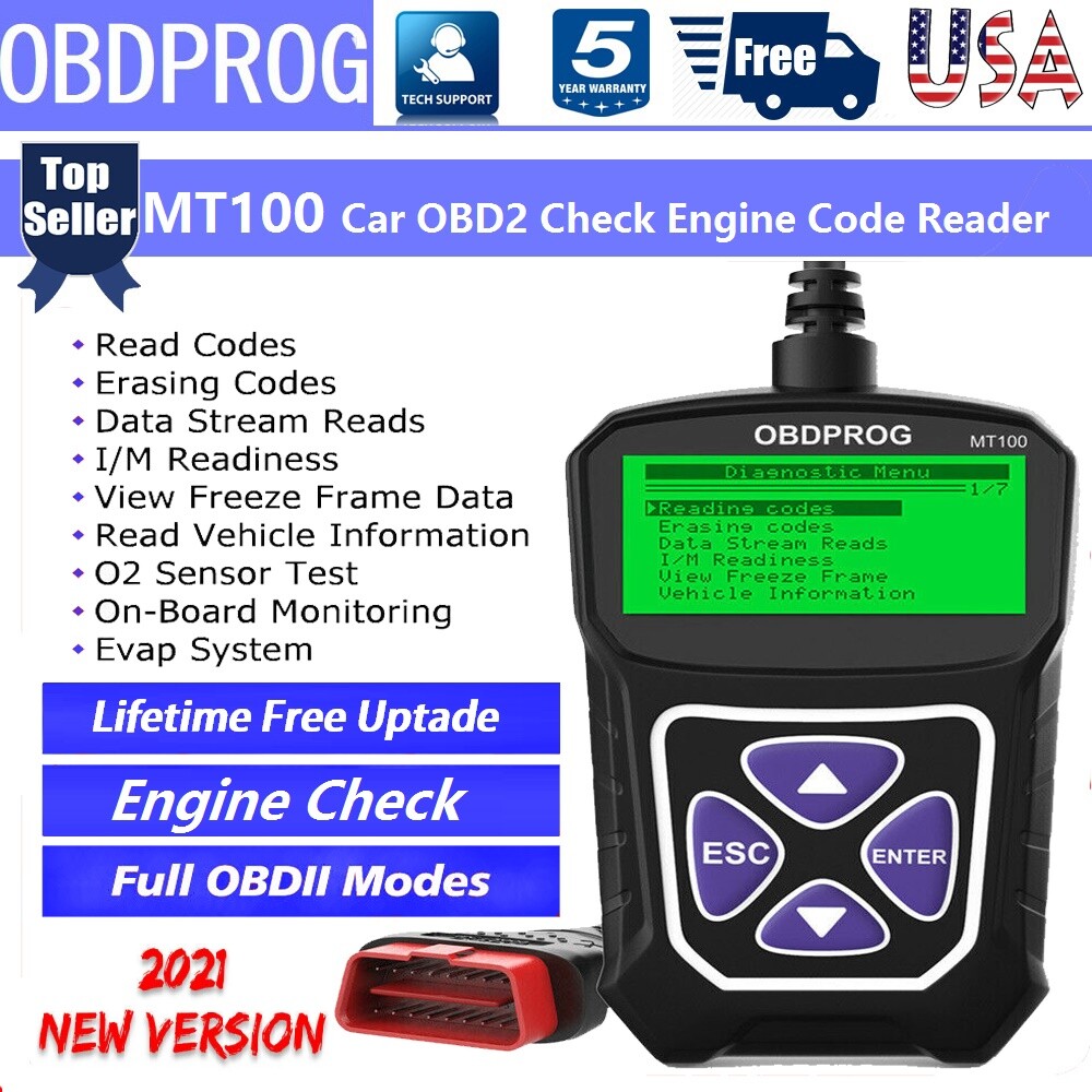 Car OBD2 Scanner Automotive Check Engine Fault Code Reader EOBD Diagnostic MT100