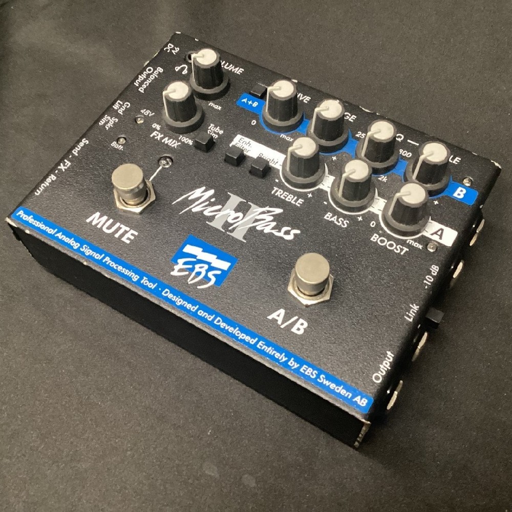 EBS MicroBass II Bass Pre (2- switchable pre with effect loop and headphone