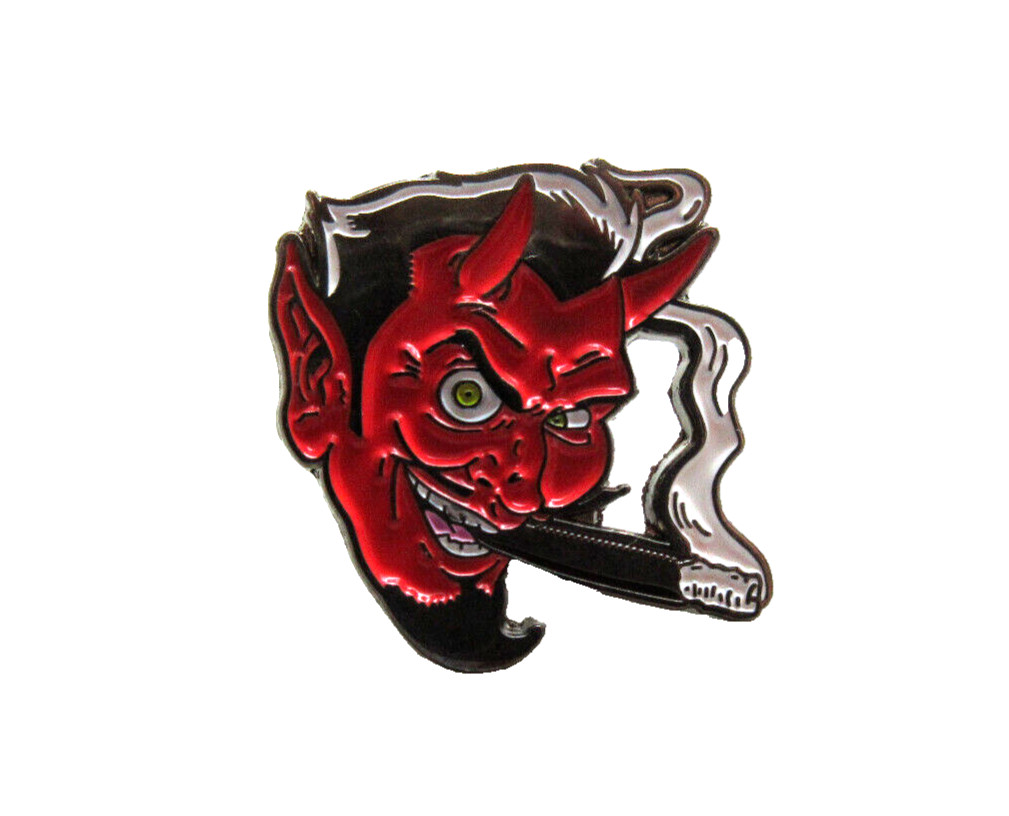 🔥CIGAR SMOKING DEVIL BIKERS MOTORCYCLE RIDERS JACKET VEST HAT COLLECTIBLE PIN