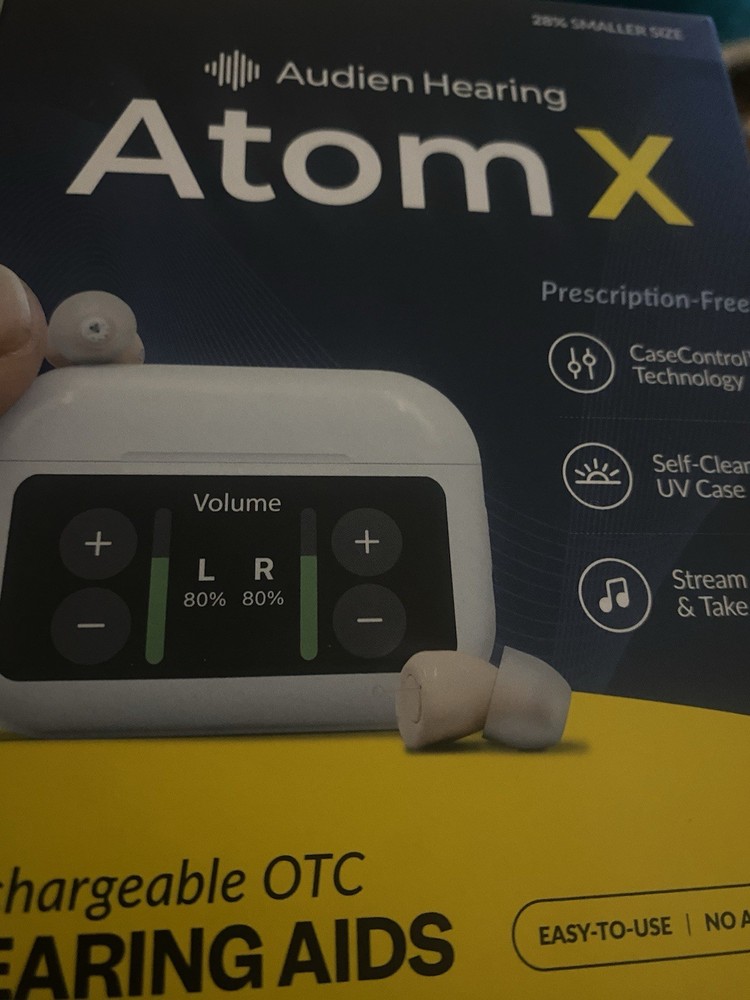 Audien Hearing Atom x Rechargeable OTC