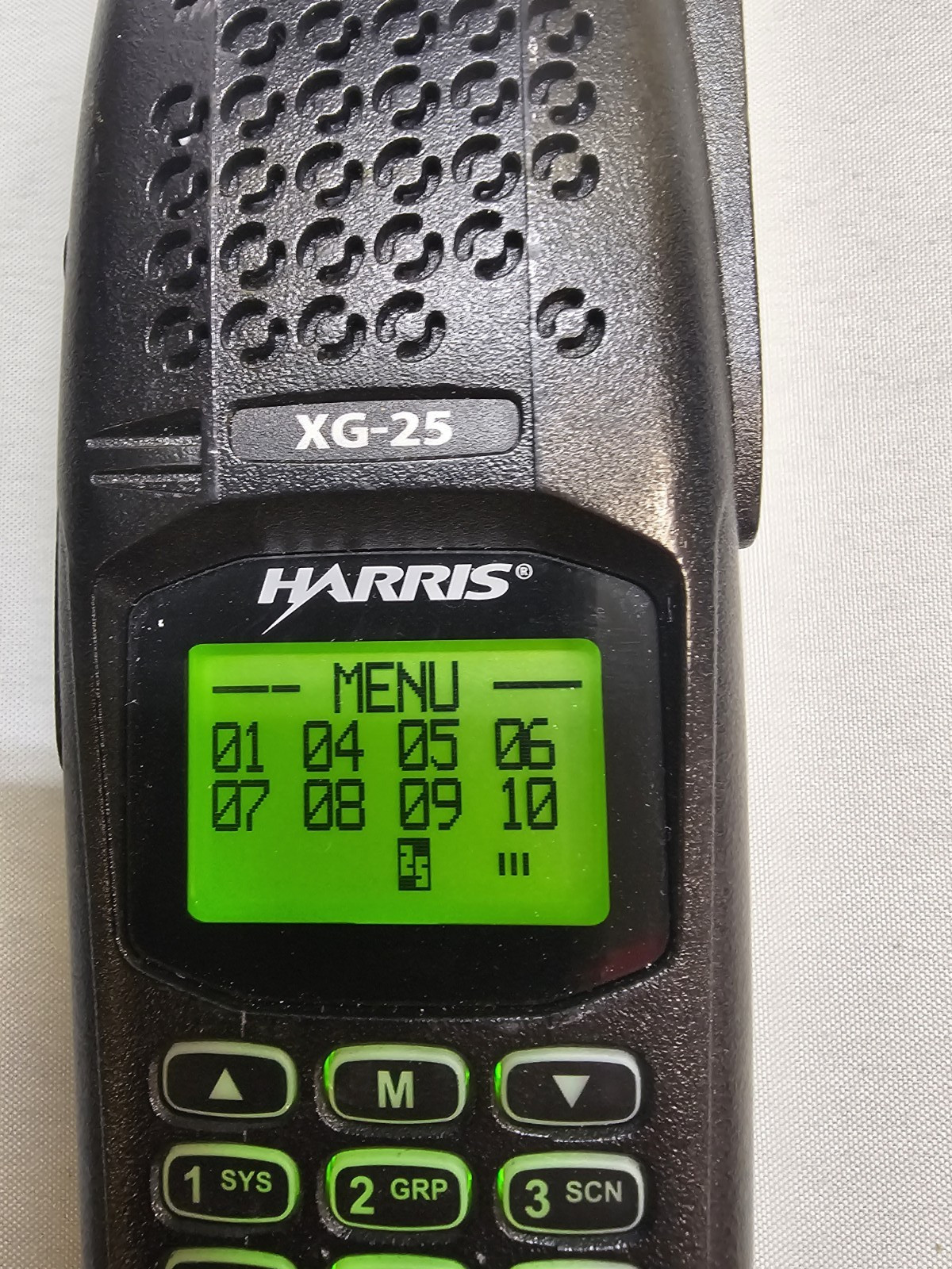 Harris XG-25 DPXG-PB78B 764-870 MHz P25 Trunking Phase II TDMA Two Way Radio