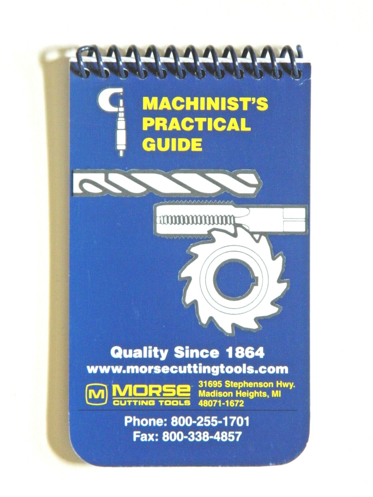 Machinist's Practical Guide Pocket Manual Handbook Blue Book Morse 20402 R3