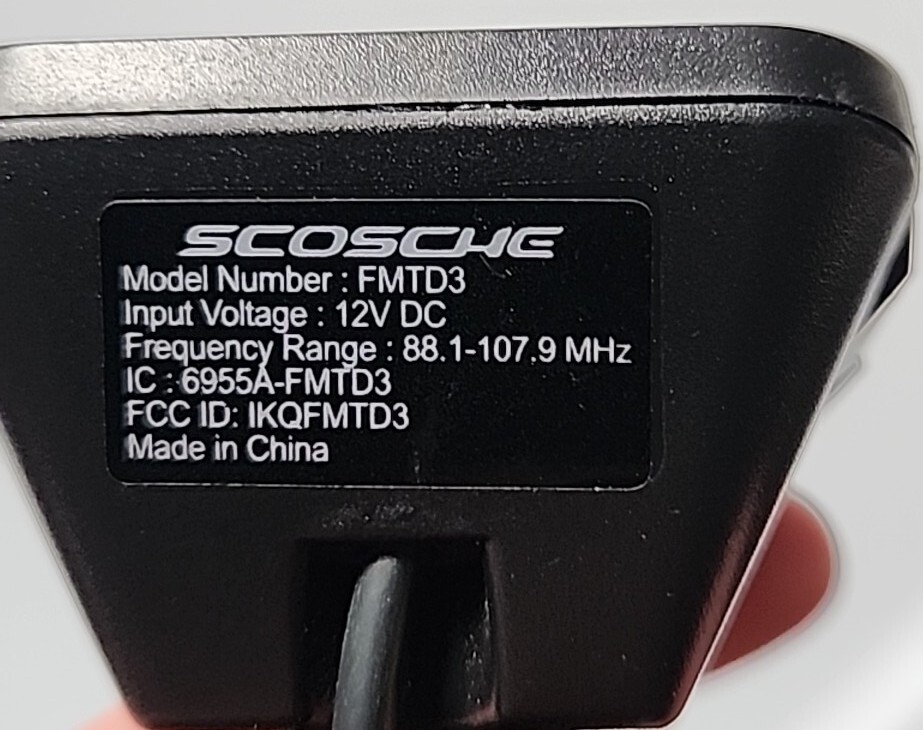 Scosche Tuneit FM Transmitter W/ Digital Display FM Stereo Flexible Neck