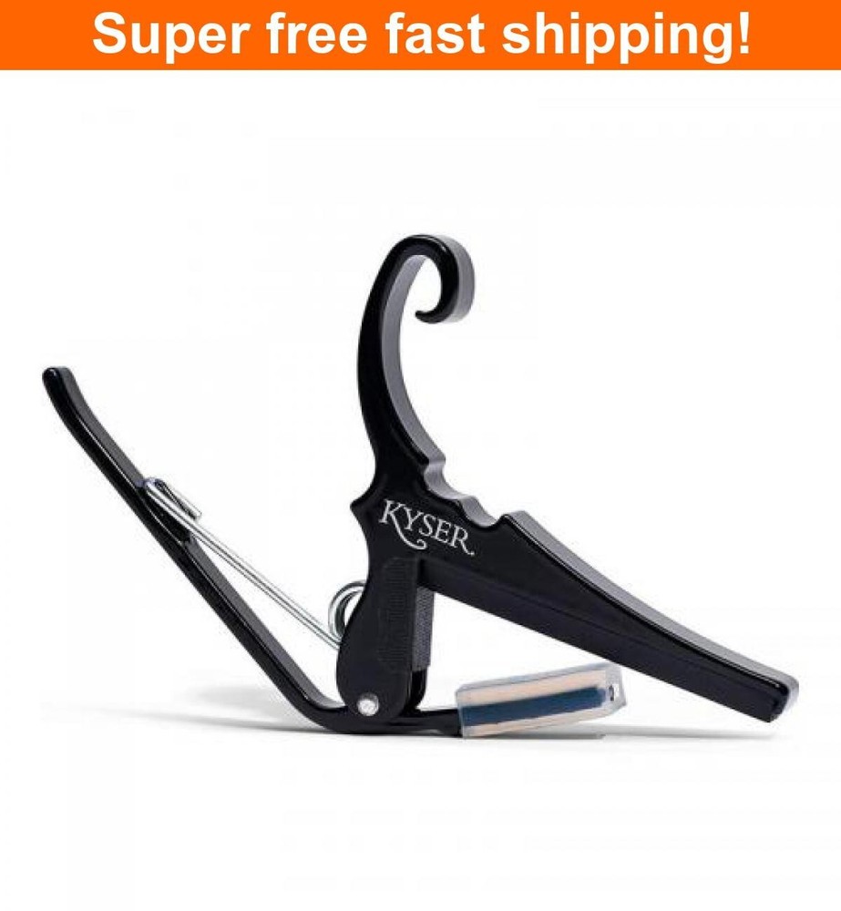 Kyser Classical Guitar Quick-Change Capo - Black, NEW