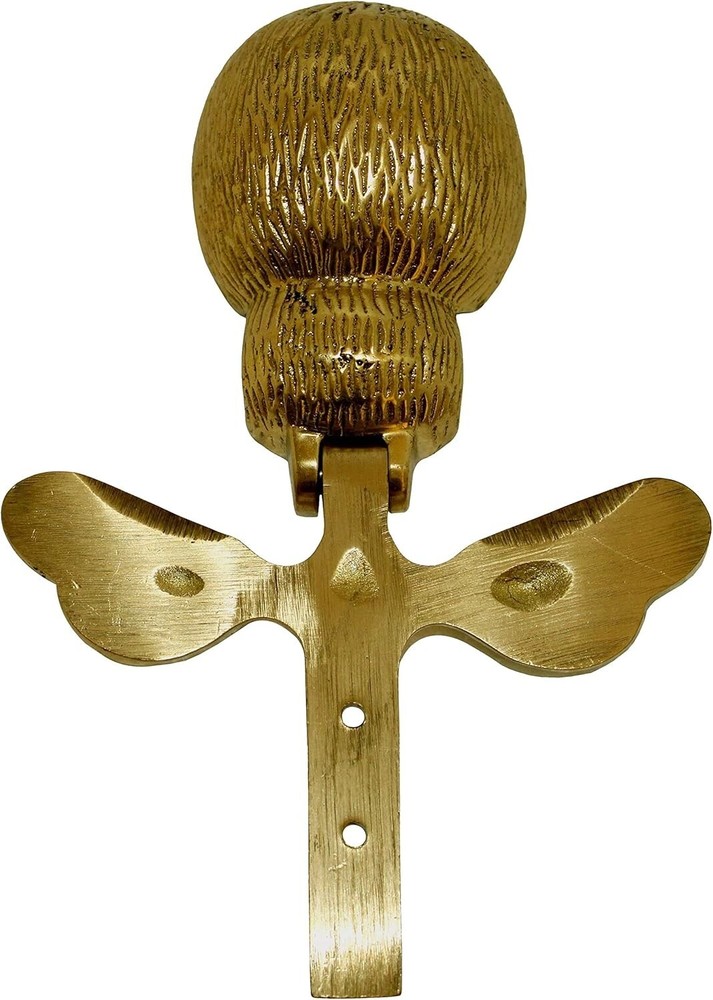 Solid Handmade Delightful Brass Bumblebee Door Knocker for Front Door